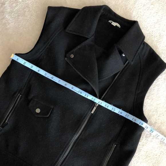 Wool blend Calvin Klein Moto style vest - Picture 4 of 10